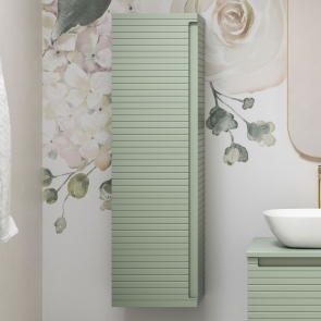 Signature Marshal Wall Hung 1-Door Tall Unit 350mm Wide - Matt Willow Green | Product Image