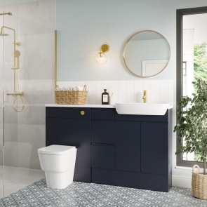 Signature Bergen Plinth 150mm H x 2400mm W - Matt Indigo Blue