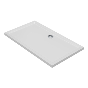 Signature Boundary Rectangular Stone Resin Shower Tray 1300mm x 800mm (inc Waste) | Product Image