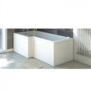 Signature End Bath Panel For L&P Shaped Baths 700mm - White