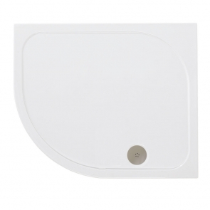 Signature Deluxe Offset Quadrant Shower Tray 1200mm x 800mm Left Handed (inc Waste)
