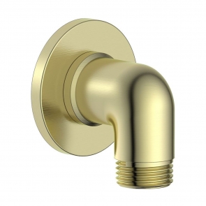 Signature Eternal Traditional Wall Outlet Elbow - Brushed Brass