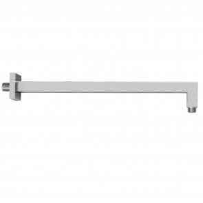 Vema Square Wall Mounted Shower Arm 400mm Length - Chrome