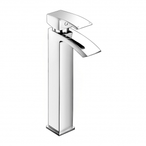 Signature Pilot Tall Basin Mixer Tap Single Handle - Chrome