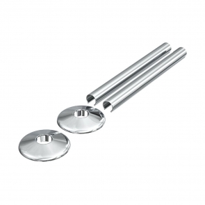 Signature 18mm Radiator Valve Sleeves - Chrome | Product Image