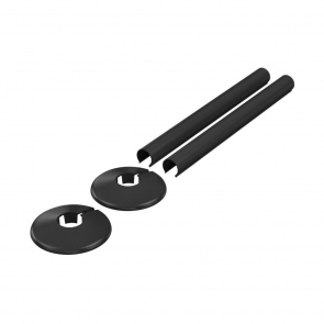 Signature 18mm Radiator Valve Sleeves - Black | Product Image
