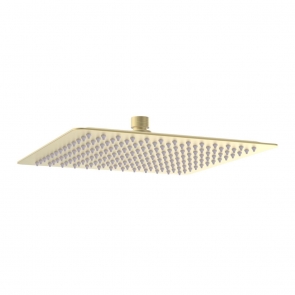 Signature React Ultraslim Square Shower Head 250mm x 250mm - Brushed Brass