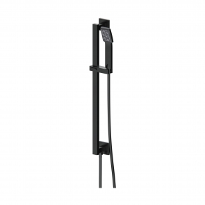 Signature Reflex Square Shower Slide Rail Kit with Single Function Handset - Matt Black
