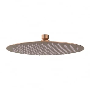 Signature Reflex Round Ultraslim Shower Head 250mm Diameter - Brushed Bronze