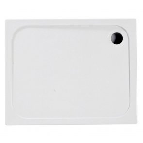 Signature Deluxe Rectangular Shower Tray with Waste 1680mm x 760mm - White