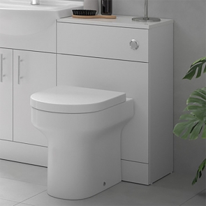 Signature Skyline Back to Wall WC Toilet Unit 500mm Wide - White Gloss | Product Image