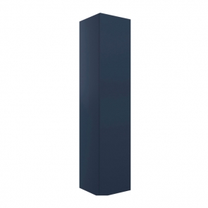 Signature Umea Wall Hung 1-Door Tall Unit 350mm Wide - Matt Deep Blue