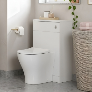 Signature Umea Back to Wall WC Toilet Unit 500mm Wide - Matt White | Product Image