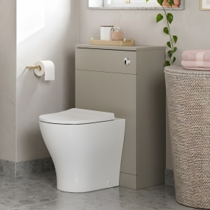 Signature Umea Back to Wall WC Toilet Unit 500mm Wide - Matt Latte | Product Image