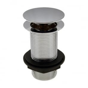 Signature Mushroom Click Clack Unslotted Basin Waste - Chrome