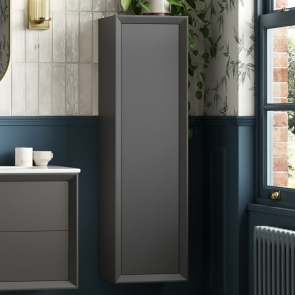 Signature Verge Wall Hung 1-Door Tall Unit 345mm Wide - Matt Clay | Product Image