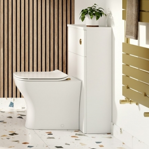 Signature Verge Back to Wall WC Toilet Unit 503mm Wide - Matt White | Product Image