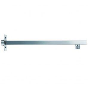 Delphi Square Wall Mounted Shower Arm 380mm Length - Chrome