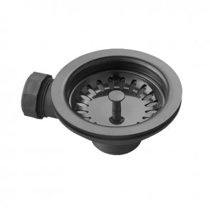 The 1810 Company Basket Strainer Waste for Fireclay Sink - Gunmetal
