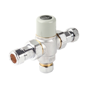 Twyford Sola 15mm Thermostatic Mixing Valve - Chrome | Product Image