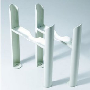 Ultraheat Pair of Feet for 3 Column Radiator 116mm High - White