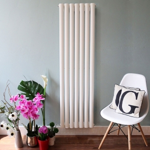 Ultraheat Sofi Double Designer Vertical Radiator 2000mm H x 416mm W White