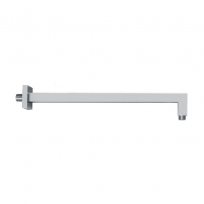 Vema Square Wall Mounted Shower Arm 400mm Length - Chrome