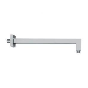 Vema Square Wall Mounted Shower Arm 300mm Length - Chrome