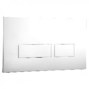 Verona Trend Dual Flush Plate - White