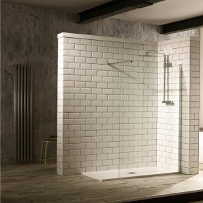 Verona Aquaglass+ Walk-In Shower Return Panel 300mm Wide