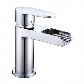 Verona Cascade Waterfall Mono Basin Mixer Tap - Chrome