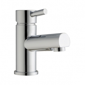 Verona Petit Mini Mono Basin Mixer Tap with Sprung Waste - Chrome