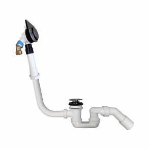 Villeroy & Boch Oberon 2.0 Water Inlet Conversion Kit for Integrated Overflow Filler - Chrome/White