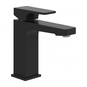 Villeroy & Boch Architectura Square Basin Mixer Tap with Pop-Up Waste - Matt Black | Product Image