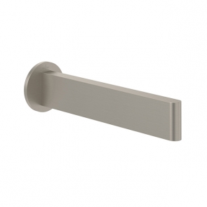 Villeroy & Boch Dawn Slim Bath Spout Wall Mounted 220mm - Brushed Nickel Matt | Product Image