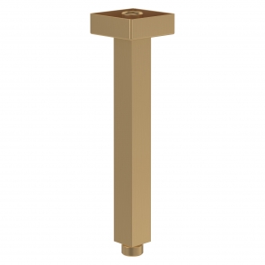 Villeroy & Boch Universal Showers Rain Square Ceiling Mounted Shower Arm - Brushed Gold