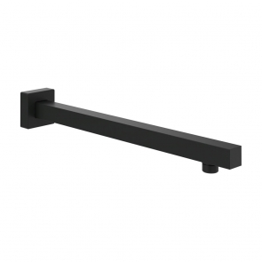 Villeroy & Boch Universal Showers Rain Wall Mounted Square Shower Arm 408mm Length - Matt Black