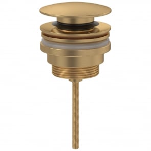 Villeroy & Boch Universal Push Open Basin Waste - Brushed Gold