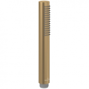 Villeroy & Boch Verve Single Function Round Pencil Shower Handset - Brushed Gold