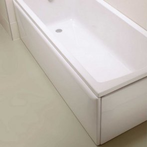 Vitra Flat End Bath Panel 515mm H x 800mm W - White