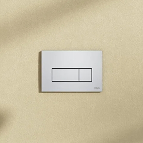 Vitra Loop Root Square Flushplate - Shinny Chrome | Product Image