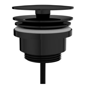 Vitra Origin Universal Free-Flow Basin Waste - Gloss Black | Product Image