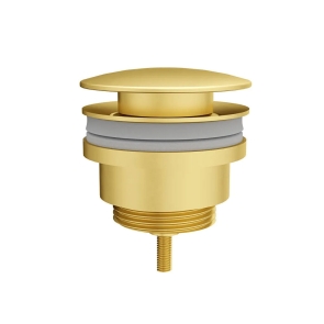 Vitra Origin Basin Waste Set Universal Push Open - Brushed Gold | Product Image