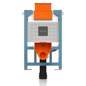 Vitra Vuni Wall Hung Reduced Height Toilet Frame with 3/6 Litre Concealed Cistern - 820mm H x 500mm W