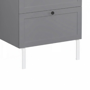 VitrA Root Flat Leg Set - Matt White | Product Image