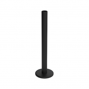 Vogue Connection Tubes 15mm x 180mm with Cover Plates - Matt Black | Product Image