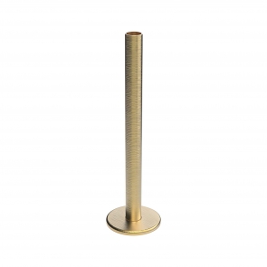 Vogue Connection Tubes 15mm x 180mm with Cover Plates - Brushed Brass | Product Image