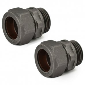 West 22mm Compression Adapter(Pair) - Light Pewter