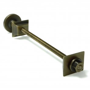 West Cast Iron Radiator Luxury Wall Stay Single - Old English Brass