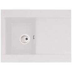 Abode Aspekt 1.0 Bowl Granite Inset Kitchen Sink 716mm L x 540mm W - White